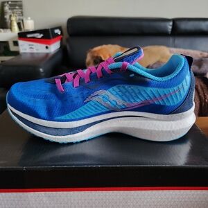Saucony Endorphin Speed 2 Womens Size 9 US Speedroll Running Shoes, Royal/Blaze